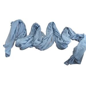 CROSCILL HOME FASHIONS! HYDRANGEA BLUE 21 FOOT LENGTH DRAPERY PANEL, 52" WIDE!